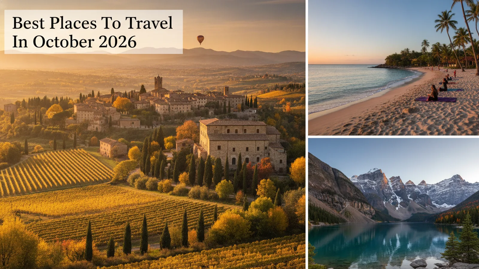 Best Places To Travel In October 2026 | 1basket